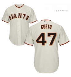 Mens Majestic San Francisco Giants 47 Johnny Cueto Replica Cream Home Cool Base MLB Jersey Mens Majestic San Francisco Giants 47 Johnny Cueto Replica Cream Home Cool Base MLB Jersey