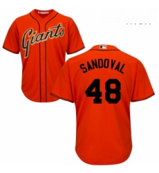 Mens Majestic San Francisco Giants 48 Pablo Sandoval Replica Orange Alternate Cool Base MLB Jersey Mens Majestic San Francisco Giants 48 Pablo Sandoval Replica Orange Alternate Cool Base MLB Jersey