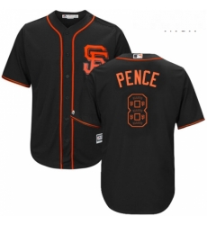 Mens Majestic San Francisco Giants 8 Hunter Pence Authentic Black Team Logo Fashion Cool Base MLB Jersey Mens Majestic San Francisco Giants 8 Hunter Pence Authentic Black Team Logo Fashion Cool Base MLB Jersey