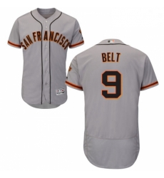 Mens Majestic San Francisco Giants 9 Brandon Belt Grey Road Flex Base Authentic Collection MLB Jersey Mens Majestic San Francisco Giants 9 Brandon Belt Grey Road Flex Base Authentic Collection MLB Jersey