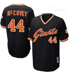 Mens Mitchell and Ness San Francisco Giants 44 Willie McCovey Replica Black Throwback MLB Jersey Mens Mitchell and Ness San Francisco Giants 44 Willie McCovey Replica Black Throwback MLB Jersey
