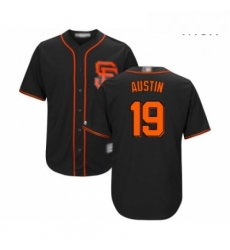 Mens San Francisco Giants 19 Tyler Austin Replica Black Alternate Cool Base Baseball Jersey Mens San Francisco Giants 19 Tyler Austin Replica Black Alternate Cool Base Baseball Jersey