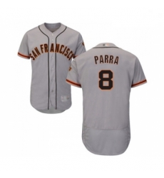 Mens San Francisco Giants 8 Gerardo Parra Grey Road Flex Base Authentic Collection Baseball Jersey Mens San Francisco Giants 8 Gerardo Parra Grey Road Flex Base Authentic Collection Baseball Jersey