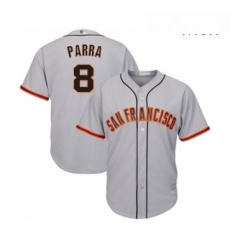 Mens San Francisco Giants 8 Gerardo Parra Replica Grey Road Cool Base Baseball Jersey Mens San Francisco Giants 8 Gerardo Parra Replica Grey Road Cool Base Baseball Jersey