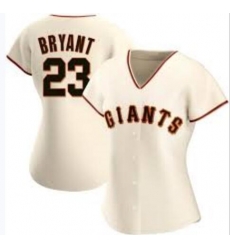 Women San Francisco Giants #23 Kris Bryant Cream Cool Base Nike Jersey Women San Francisco Giants #23 Kris Bryant Cream Cool Base Nike Jersey