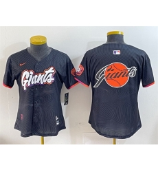 Women San Francisco Giants Team Big Logo Anthracite 2025 City Connect Limited Stitched Baseball Jersey Women San Francisco Giants Team Big Logo Anthracite 2025 City Connect Limited Stitched Baseball Jersey