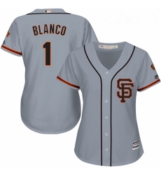 Womens Majestic San Francisco Giants 1 Gregor Blanco Authentic Grey Road 2 Cool Base MLB Jersey Womens Majestic San Francisco Giants 1 Gregor Blanco Authentic Grey Road 2 Cool Base MLB Jersey