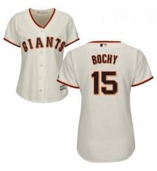 Womens Majestic San Francisco Giants 15 Bruce Bochy Authentic Cream Home Cool Base MLB Jersey Womens Majestic San Francisco Giants 15 Bruce Bochy Authentic Cream Home Cool Base MLB Jersey