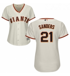Womens Majestic San Francisco Giants 21 Deion Sanders Authentic Cream Home Cool Base MLB Jersey Womens Majestic San Francisco Giants 21 Deion Sanders Authentic Cream Home Cool Base MLB Jersey