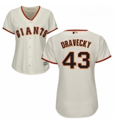 Womens Majestic San Francisco Giants 43 Dave Dravecky Authentic Cream Home Cool Base MLB Jersey Womens Majestic San Francisco Giants 43 Dave Dravecky Authentic Cream Home Cool Base MLB Jersey
