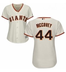 Womens Majestic San Francisco Giants 44 Willie McCovey Authentic Cream Home Cool Base MLB Jersey Womens Majestic San Francisco Giants 44 Willie McCovey Authentic Cream Home Cool Base MLB Jersey