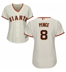Womens Majestic San Francisco Giants 8 Hunter Pence Replica Cream Home Cool Base MLB Jersey Womens Majestic San Francisco Giants 8 Hunter Pence Replica Cream Home Cool Base MLB Jersey