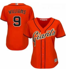 Womens Majestic San Francisco Giants 9 Matt Williams Replica Orange Alternate Cool Base MLB Jersey Womens Majestic San Francisco Giants 9 Matt Williams Replica Orange Alternate Cool Base MLB Jersey