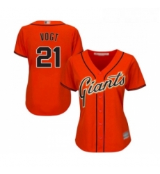 Womens San Francisco Giants 21 Stephen Vogt Replica Orange Alternate Cool Base Baseball Jersey Womens San Francisco Giants 21 Stephen Vogt Replica Orange Alternate Cool Base Baseball Jersey
