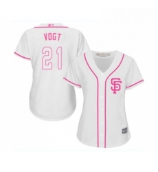 Womens San Francisco Giants 21 Stephen Vogt Replica White Fashion Cool Base Baseball Jersey Womens San Francisco Giants 21 Stephen Vogt Replica White Fashion Cool Base Baseball Jersey
