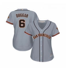 Womens San Francisco Giants 6 Steven Duggar Replica Grey Road Cool Base Baseball Jersey Womens San Francisco Giants 6 Steven Duggar Replica Grey Road Cool Base Baseball Jersey