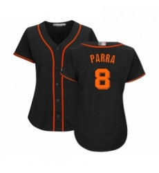 Womens San Francisco Giants 8 Gerardo Parra Replica Black Alternate Cool Base Baseball Jersey Womens San Francisco Giants 8 Gerardo Parra Replica Black Alternate Cool Base Baseball Jersey