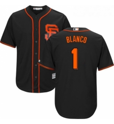 Youth Majestic San Francisco Giants 1 Gregor Blanco Replica Black Alternate Cool Base MLB Jersey Youth Majestic San Francisco Giants 1 Gregor Blanco Replica Black Alternate Cool Base MLB Jersey