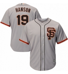Youth Majestic San Francisco Giants 19 Alen Hanson Authentic Grey Road 2 Cool Base MLB Jersey Youth Majestic San Francisco Giants 19 Alen Hanson Authentic Grey Road 2 Cool Base MLB Jersey