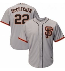 Youth Majestic San Francisco Giants 22 Andrew McCutchen Replica Grey Road 2 Cool Base MLB Jersey Youth Majestic San Francisco Giants 22 Andrew McCutchen Replica Grey Road 2 Cool Base MLB Jersey