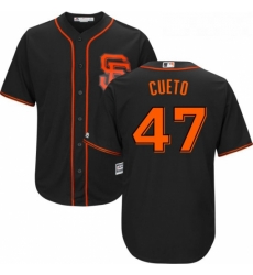 Youth Majestic San Francisco Giants 47 Johnny Cueto Replica Black Alternate Cool Base MLB Jersey Youth Majestic San Francisco Giants 47 Johnny Cueto Replica Black Alternate Cool Base MLB Jersey