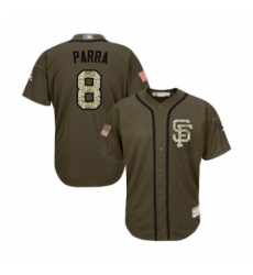 Youth San Francisco Giants 8 Gerardo Parra Authentic Green Salute to Service Baseball Jersey Youth San Francisco Giants 8 Gerardo Parra Authentic Green Salute to Service Baseball Jersey