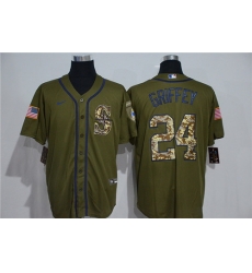 Mariners 24 Ken Griffey Jr Olive 2020 Nike Cool Base Jersey Mariners 24 Ken Griffey Jr Olive 2020 Nike Cool Base Jersey