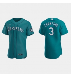 Men Seattle Mariners 3 J P Crawford Aqua Flex Base Stitched Jersey Men Seattle Mariners 3 J P Crawford Aqua Flex Base Stitched Jersey