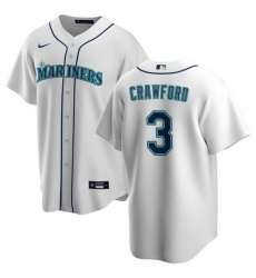 Men Seattle Mariners 3 J P Crawford White Cool Base Stitched Jersey Men Seattle Mariners 3 J P Crawford White Cool Base Stitched Jersey