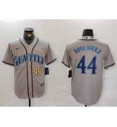 Men Seattle Mariners 44 Julio Rodr EDguez Grey Cool Base Stitched Jersey 2 Men Seattle Mariners 44 Julio Rodr EDguez Grey Cool Base Stitched Jersey 2
