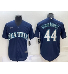 Men Seattle Mariners 44 Julio Rodriguez Navy Blue Stitched MLB Cool Base Nike Jersey Men Seattle Mariners 44 Julio Rodriguez Navy Blue Stitched MLB Cool Base Nike Jersey