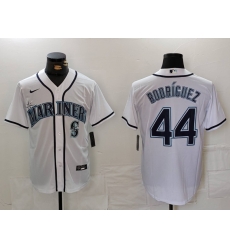 Men Seattle Mariners 44 Julio Rodriguez White Cool Base Stitched Jersey 1 Men Seattle Mariners 44 Julio Rodriguez White Cool Base Stitched Jersey 1