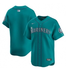 Men Seattle Mariners Blank Aqua Alternate Limited Stitched Jersey Men Seattle Mariners Blank Aqua Alternate Limited Stitched Jersey