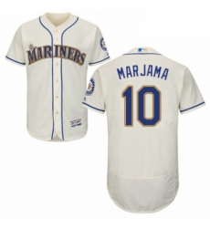 Mens Majestic Seattle Mariners 10 Mike Marjama Cream Alternate Flex Base Authentic Collection MLB Jersey Mens Majestic Seattle Mariners 10 Mike Marjama Cream Alternate Flex Base Authentic Collection MLB Jersey