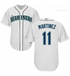 Mens Majestic Seattle Mariners 11 Edgar Martinez Replica White Home Cool Base MLB Jersey Mens Majestic Seattle Mariners 11 Edgar Martinez Replica White Home Cool Base MLB Jersey