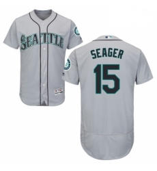 Mens Majestic Seattle Mariners 15 Kyle Seager Grey Road Flex Base Authentic Collection MLB Jersey Mens Majestic Seattle Mariners 15 Kyle Seager Grey Road Flex Base Authentic Collection MLB Jersey