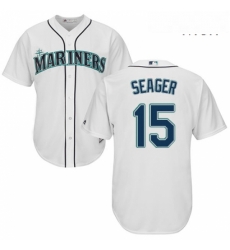Mens Majestic Seattle Mariners 15 Kyle Seager Replica White Home Cool Base MLB Jersey Mens Majestic Seattle Mariners 15 Kyle Seager Replica White Home Cool Base MLB Jersey