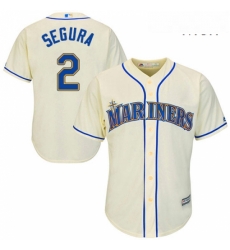 Mens Majestic Seattle Mariners 2 Jean Segura Replica Cream Alternate Cool Base MLB Jersey Mens Majestic Seattle Mariners 2 Jean Segura Replica Cream Alternate Cool Base MLB Jersey