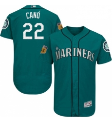 Mens Majestic Seattle Mariners 22 Robinson Cano Aqua 2017 Spring Training Authentic Collection MLB Jersey Flex Mens Majestic Seattle Mariners 22 Robinson Cano Aqua 2017 Spring Training Authentic Collection MLB Jersey Flex