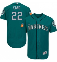 Mens Majestic Seattle Mariners 22 Robinson Cano Teal Green Alternate Flex Base Authentic Collection MLB Jersey Mens Majestic Seattle Mariners 22 Robinson Cano Teal Green Alternate Flex Base Authentic Collection MLB Jersey