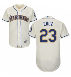 Mens Majestic Seattle Mariners 23 Nelson Cruz Cream Alternate Flex Base Authentic Collection MLB Jersey Mens Majestic Seattle Mariners 23 Nelson Cruz Cream Alternate Flex Base Authentic Collection MLB Jersey