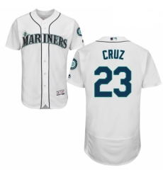 Mens Majestic Seattle Mariners 23 Nelson Cruz White Home Flex Base Authentic Collection MLB Jersey Mens Majestic Seattle Mariners 23 Nelson Cruz White Home Flex Base Authentic Collection MLB Jersey