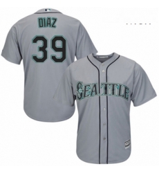 Mens Majestic Seattle Mariners 39 Edwin Diaz Replica Grey Road Cool Base MLB Jersey Mens Majestic Seattle Mariners 39 Edwin Diaz Replica Grey Road Cool Base MLB Jersey