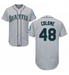Mens Majestic Seattle Mariners 48 Alex Colome Grey Road Flex Base Authentic Collection MLB Jersey Mens Majestic Seattle Mariners 48 Alex Colome Grey Road Flex Base Authentic Collection MLB Jersey
