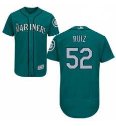 Mens Majestic Seattle Mariners 52 Carlos Ruiz Teal Green Flexbase Authentic Collection MLB Jersey Mens Majestic Seattle Mariners 52 Carlos Ruiz Teal Green Flexbase Authentic Collection MLB Jersey