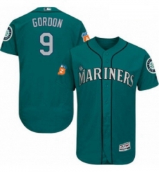 Mens Majestic Seattle Mariners 9 Dee Gordon Teal Green Alternate Flex Base Authentic Collection MLB Jersey Mens Majestic Seattle Mariners 9 Dee Gordon Teal Green Alternate Flex Base Authentic Collection MLB Jersey