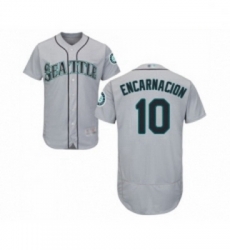Mens Seattle Mariners 10 Edwin Encarnacion Grey Road Flex Base Authentic Collection Baseball Jersey Mens Seattle Mariners 10 Edwin Encarnacion Grey Road Flex Base Authentic Collection Baseball Jersey