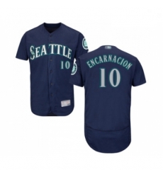 Mens Seattle Mariners 10 Edwin Encarnacion Navy Blue Alternate Flex Base Authentic Collection MLB Jersey Mens Seattle Mariners 10 Edwin Encarnacion Navy Blue Alternate Flex Base Authentic Collection MLB Jersey
