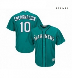 Mens Seattle Mariners 10 Edwin Encarnacion Replica Teal Green Alternate Cool Base Baseball Jersey Mens Seattle Mariners 10 Edwin Encarnacion Replica Teal Green Alternate Cool Base Baseball Jersey