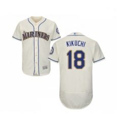 Mens Seattle Mariners 18 Yusei Kikuchi Cream Alternate Flex Base Authentic Collection Baseball Jersey Mens Seattle Mariners 18 Yusei Kikuchi Cream Alternate Flex Base Authentic Collection Baseball Jersey